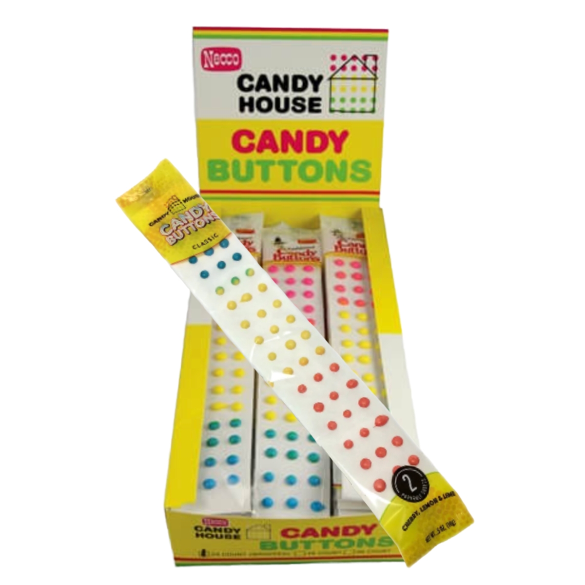 Necco Candy House Candy Buttons - 1.5 oz